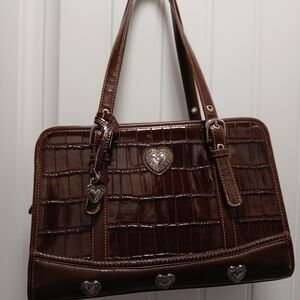 Luxury Brown handbag with matching wallet